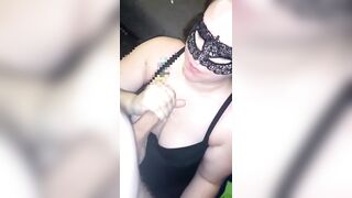 Pregnant Wife Blowjob Cum on Tits