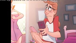 Sending nude photos to her husband - The Naughty Home Animation - Title 02