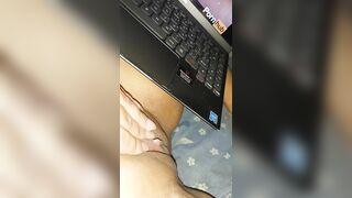 myclitoris got hard with lust i ejaculated watching this bitch jump on thedick inthe porn in her ass