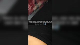 German Teen wants to fuck Anal on Snapchat