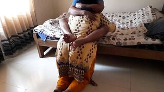 Hot Priya Aunty apane bete ke sath kya Kand - Priya aunty fucked her stepson while he was masturbating (FamilyStrokes)