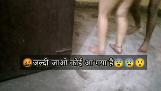 Indian lovers fucking in home suddenly come some one