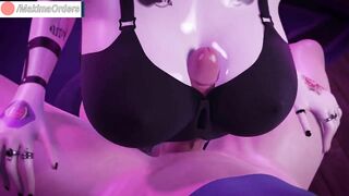 4K Goth Girls Dominate Huge Cocks Until Creampie | MakimaOrders