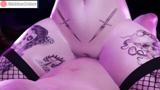 4K Goth Girls Dominate Huge Cocks Until Creampie | MakimaOrders