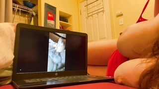 CREAMY GINGER masturbates and talks dirty to BBC porn