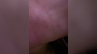 Pounding her pussy, balls deep makings her cum all over me