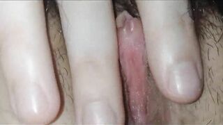 hot girl fingering sexy hairy pussy