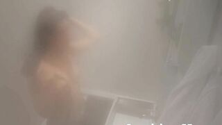 Video of my gorgeous girlfriend taking a relaxing steam