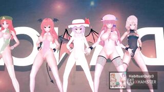 mmd r18 Ecksa size in Leotard Scarlet Devil Mansion happy halloween public event anal