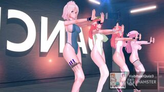 mmd r18 Ecksa size in Leotard Scarlet Devil Mansion lewd event dance 3d hentai