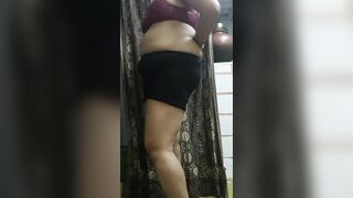 Indian Desi wife removing clothes and fingering pussy till orgasm