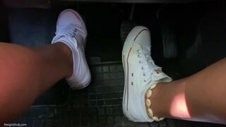 Pedal Pumping In Converse Sneakers