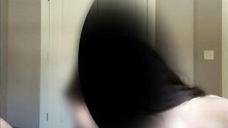 Sexy wife gives big dick a blowjob during work call for big cumshot