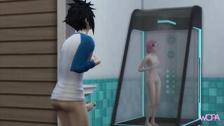 Naruto spying on Sakura having sex with Sasuke - Fucking husband from the front