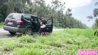 What would you do if you drove by us fucking on the side of the road?