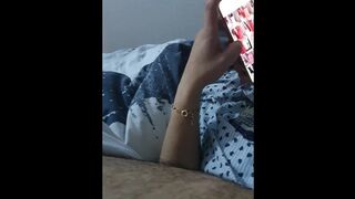 Step mom shares a bed with her step son at the hotel and fuck