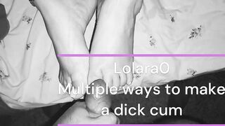 Multiple ways to make a dick cum