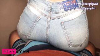 My Virgin Stepcousin sits on my Lap Dancing in Tight Jeans