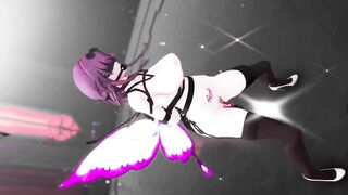 Honkai Star Rail Kafka Hentai Insect Bondage Nude Blind Dance MMD 3D Purple Wings Color Edit Smixix