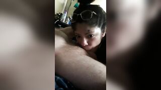 Sucking daddy's dick