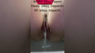 Second piss at work after coworker gapes my pretty pussy