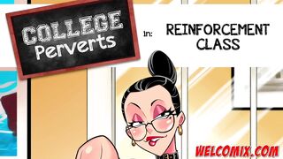 A very hot teacher and crazy about sex! Pervert Sex Toons