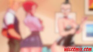 A very hot teacher and crazy about sex! Pervert Sex Toons