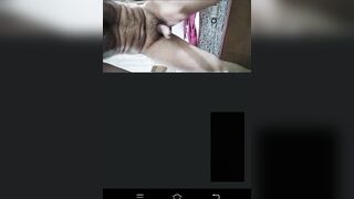 Cuckold Indian husband watch her big Desi ass wife with stranger on video call and tribute to his wife