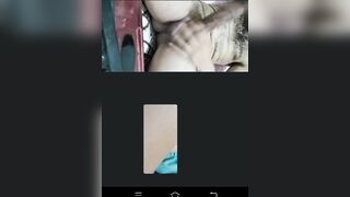 Cuckold Indian husband watch her big Desi ass wife with stranger on video call and tribute to his wife