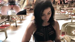 PUPLIC VIBRATING PANTIES ORGASM IN PUBLIC RESTAURANT LUSH