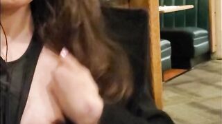 PUBLIC MASTURBATION AT DENNYS! VISIT MY MANYVIDS PAGE FOR FULL VIDEO!!!