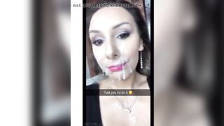 Cheating Cumslut Wife Snapchats Lame Cuckold Husband on diff