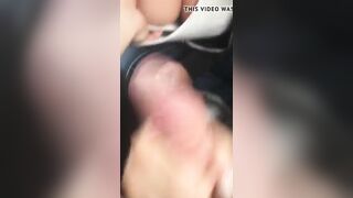 She only wants to give a handjob in the car, but gets monster facial