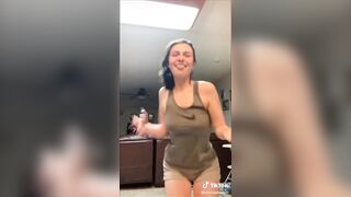 Braless with natural tits tik tok dancers