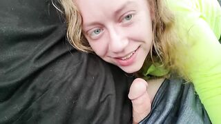 Playful Hot Teen Sarah Evans gives Blowjob in Busy Parking Lot. Follow her on OnlyFans and Twitter