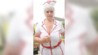 Nurse Joolz out in all her glory in the garden