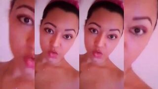 Sexy Latina Babe with Nipple Covers Seduces Her Teachers on Video Calls and Has Anal Masturbation