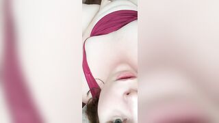 Bbw Girl Masturbating With Big Dildo Fat Wet Pussylips