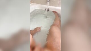 Japanese submissive masturbation in bath tub