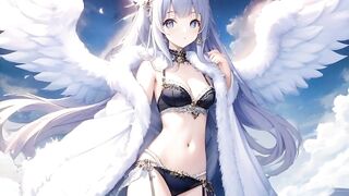 Cute anime angel girls from heaven