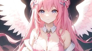 Cute anime angel girls from heaven