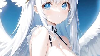 Cute anime angel girls from heaven