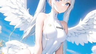 Cute anime angel girls from heaven