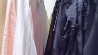 Trying on Haul Transparent See through Clothing Sexy Girl Hard Nipples