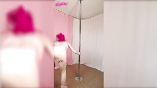 Pink Fishnet Pole Dance Strip Tease by SheyTheGay