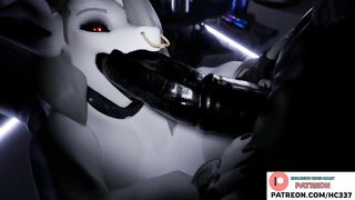 HOTTEST FURRY BLOWJOB AND CUM IN MOUTH HENTAI ANIMATION 4K 60FPS