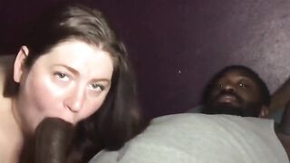 BBW Enjoying Licking and Slurping Some Chocolate