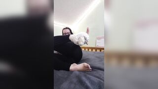 Slouchy Sock Removal and Tease Long Dirty Socks