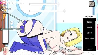 Hole House Gameplay - Android 18 Double Dildo Machine Anal Creampie