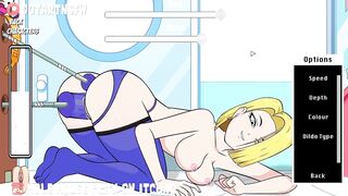 Hole House Gameplay - Android 18 Double Dildo Machine Anal Creampie